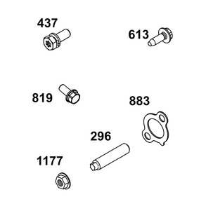Exhaust Group Diagram and Parts List for 358447-0112-01 200000 - 399999 Briggs and Stratton Engine